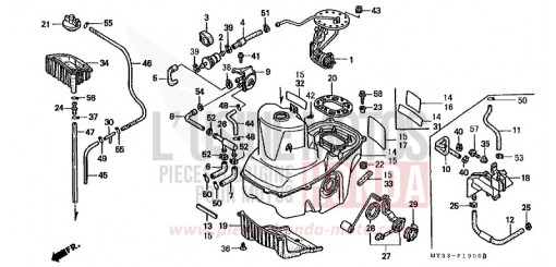 RESERVOIR A CARBURANT ST1100L de 1990